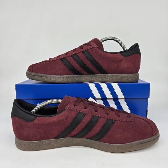 adidas Stadt  Men\'s Suede Burgundy Shoes Size 10.5 New JQ9009 main image 5